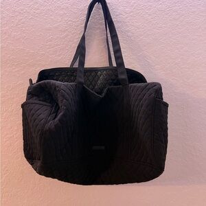 Vera Bradley Black Quilted Tote Bag